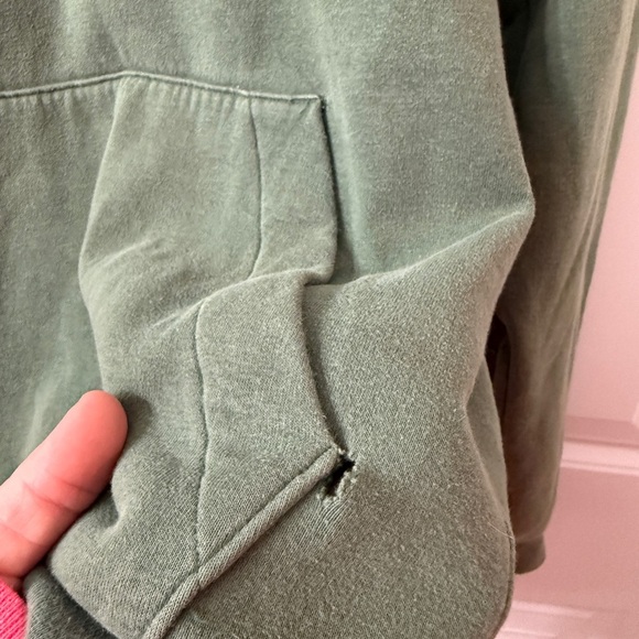 Adidas logo Green Hoodie Sweatshirt Size Small Men’s - Picture 2 of 4